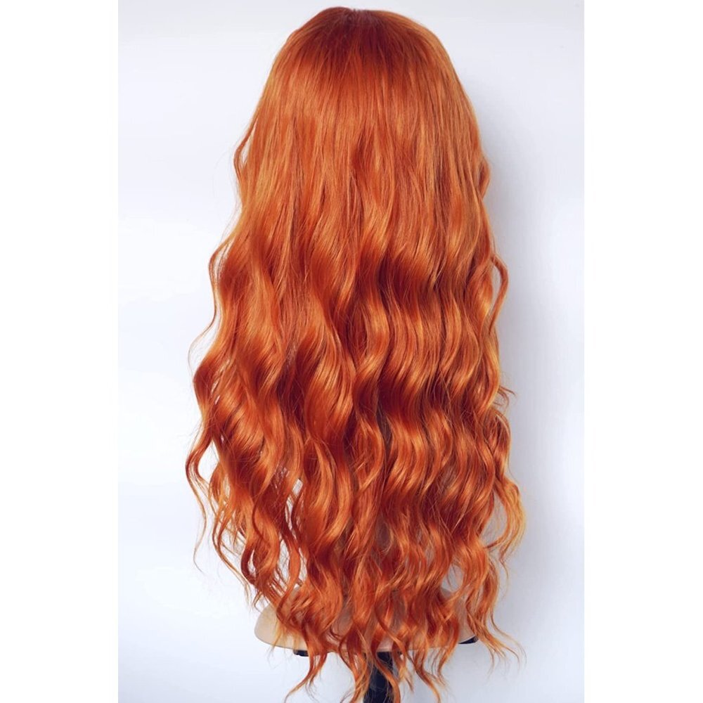 Ginger Red -Dark Orange Wavy Wig